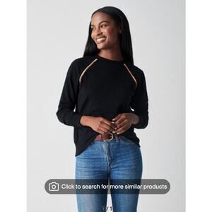 FAHERTY Embroidered Legend&trade; Crew T-shirt In Heathered Black Twill/Multi